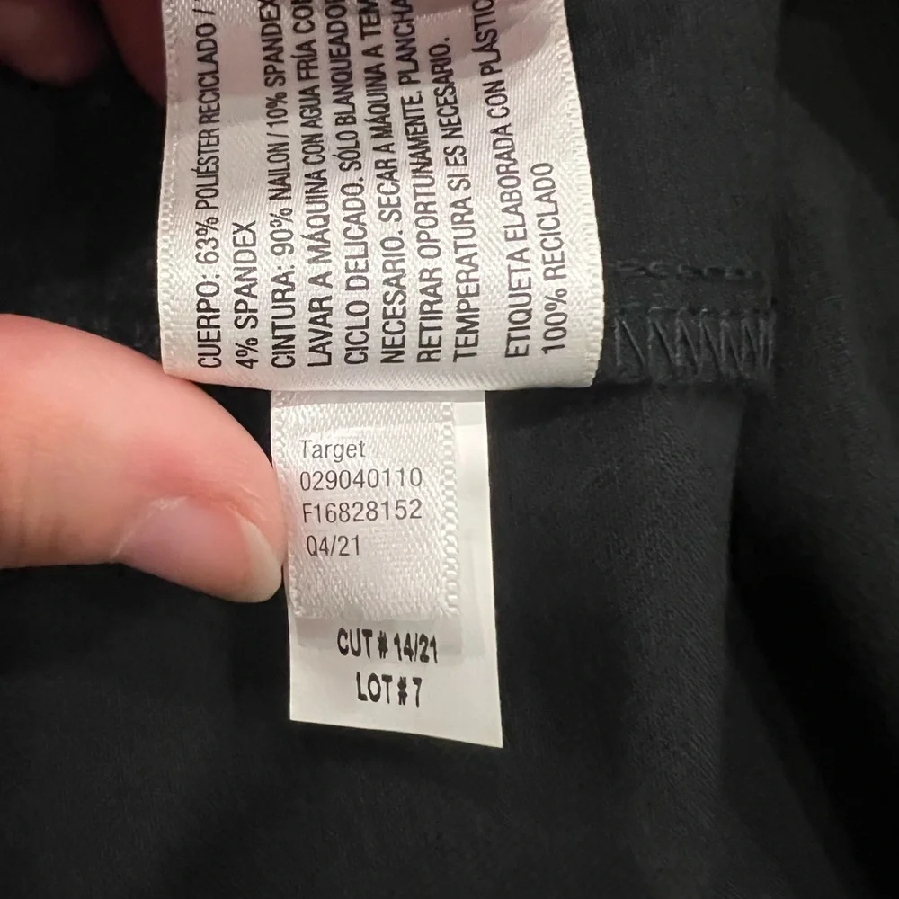 NWT Isabel Maternity Black Skinny Crossover Panel Pants Size 16